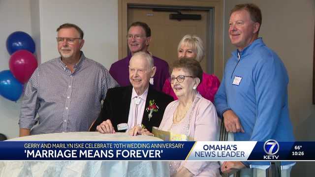 'Marriage means forever': Gerry and Marilyn Iske celebrate 70th wedding anniversary