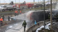 Posible exceso de velocidad, una de las líneas de investigación tras explosión de pipa