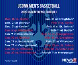 UConn Men's Basketball release 2025-26 Big East Conference schedule
