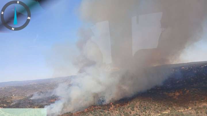 Dos incendios forestales activos movilizan a más de 60 efectivos del Infoca en Pozoblanco y Montoro