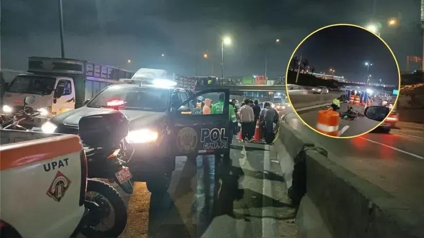 Cercado de Lima: motociclista falleció tras chocar contra tráiler en la Vía de Evitamiento