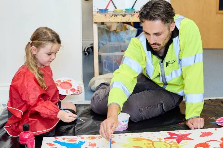 Children add creative touch to Cornwall school's flood defences