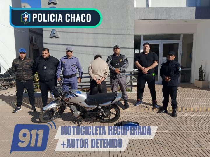 Sáenz Peña: el «Gordo» estaba prófugo por la sustracción de una moto y terminó tras las rejas