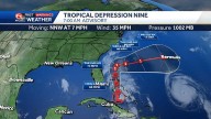 Tropical Depression Nine intensifies near Cuba, tropical storm likely soon