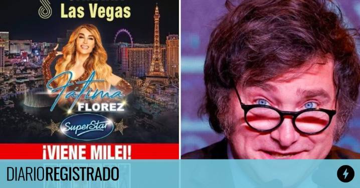 En medio de la crisis por las coimas, Milei se va a Las Vegas a ver a Fátima Flórez y así promocionan el show