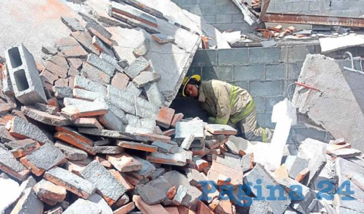 Colapsa Construcción; dos Heridos