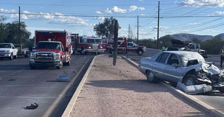 Serious crash in Drexel Heights sends two to hospital