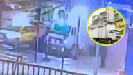 Video muestra momento exacto en que camión arrasa con cables y poste de luz en Providencia