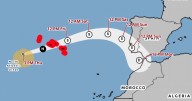 El huracán Gabrielle llega convertido en borrasca a la Península, con viento, lluvia y olas de seis metros