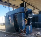 Camión chocó contra una cabina de peaje en la autovía 14