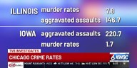 How do Chicago crime rates compare to Iowa and Illinois?