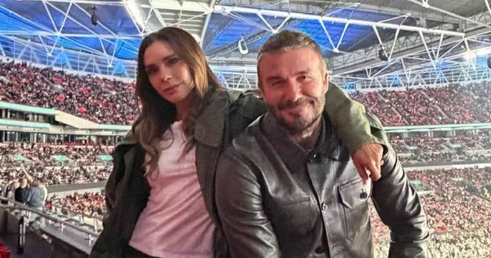 Victoria Beckham's one-word tease to Spice Girls fans as she joins David and kids at Oasis