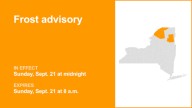 NY weather: Frost advisory in place for New York for Sunday