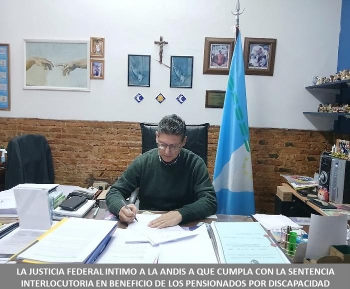 LA JUSTICIA FEDERAL INTIMO A LA ANDIS A QUE CUMPLA CON LA SENTENCIA INTERLOCUTORIA EN BENEFICIO DE LOS PENSIONADOS POR DISCAPACIDAD