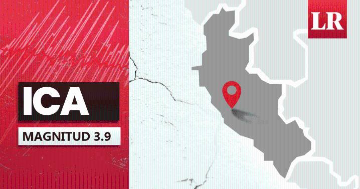 Temblor de magnitud 3,9 se sintió en Ica hoy, según IGP