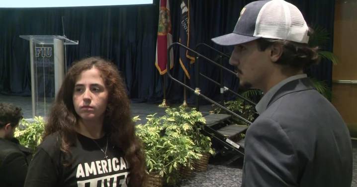 FIU students gather to remember, grieve Charlie Kirk
