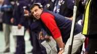 Why did the Patriots abandon the run against Raiders?