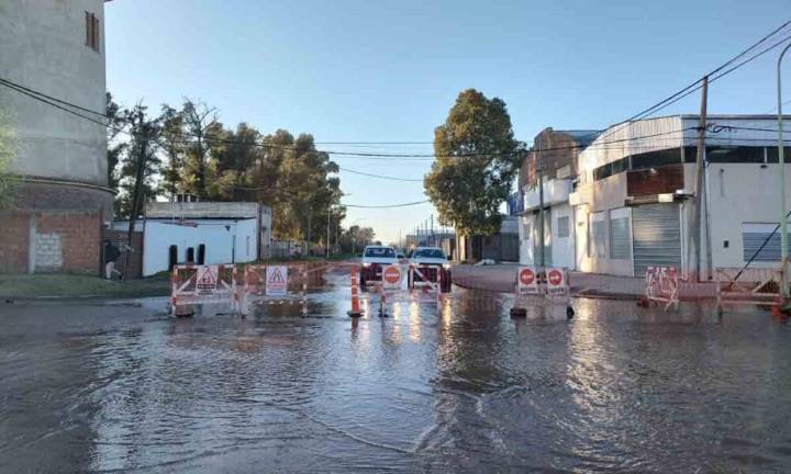 Finalizaron los trabajos de ABSA por la rotura de un acueducto