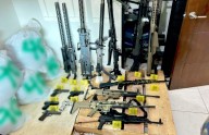 Aseguran arsenal y sustancias químicas en Sinaloa