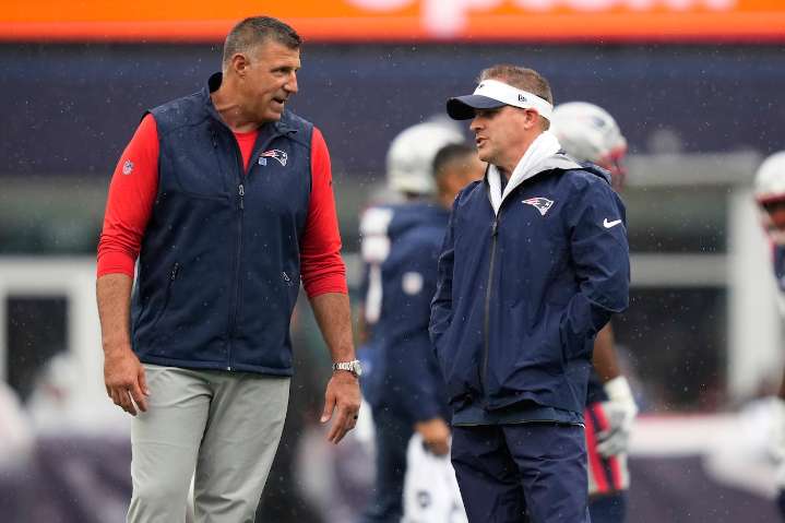 Josh McDaniels has emphatic response to notion Drake Maye has too much on his plate