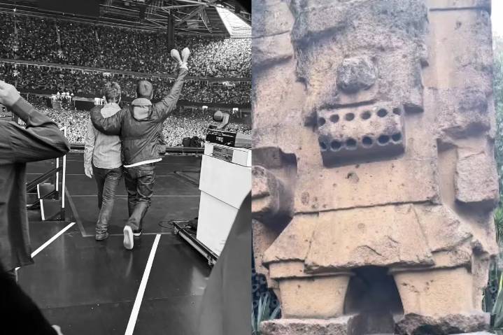 Fans de Oasis hacen ofrenda a Tláloc para que no llueva en concierto en CDMX