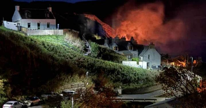 Cops recover human remains in hunt for woman missing after blaze in Scots village