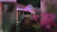 Fort Worth family safe after truck crashes into home
