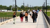 Pedestrians, bicyclists get first safe crossing between north, south OKC