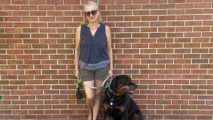After fireworks caused her dog to panic, a stranger offered them a ride home
