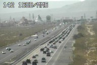 I-15 southbound sees heavy traffic from Las Vegas to California on Labor Day