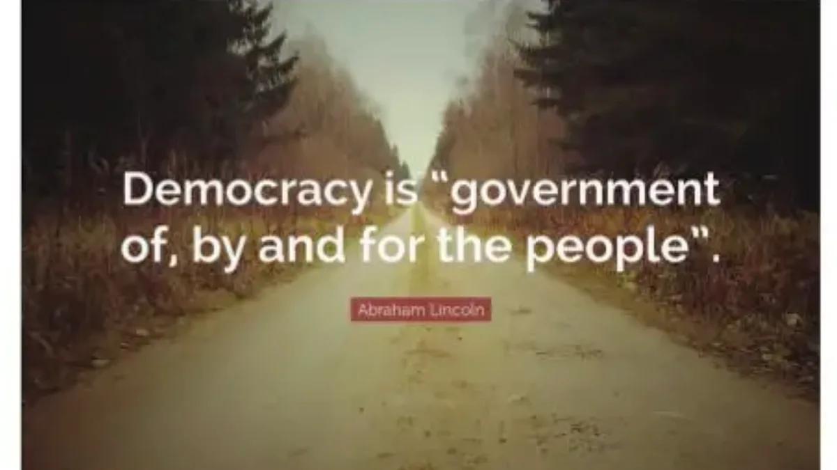 Democracy is a journey