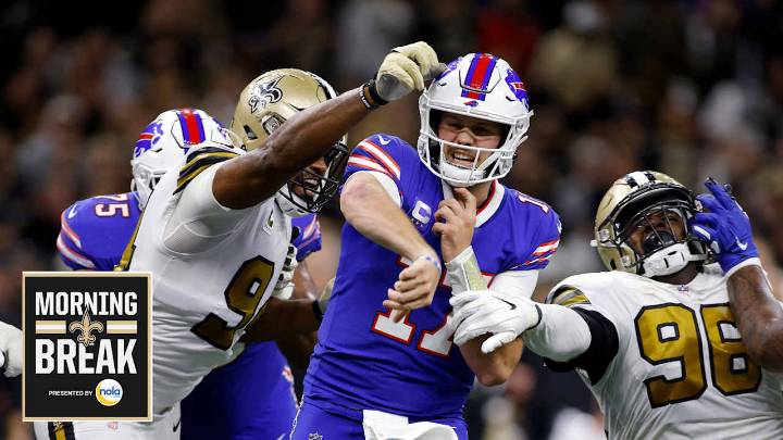 Morning Break: Saints set sights on stopping Josh Allen