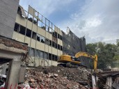 Avanza demolición del antiguo hospital “Dr. Gonzalo Castañeda” del ISSSTE 