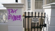 Angela Rayner's flat VANDALISED with graffiti calling her a 'tax evader' after she admitted underpaying stamp duty