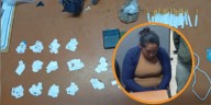Mujer detenida al intentar ingresar a cárcel con 148 chips y 3 celulares ocultos en sus partes íntimas