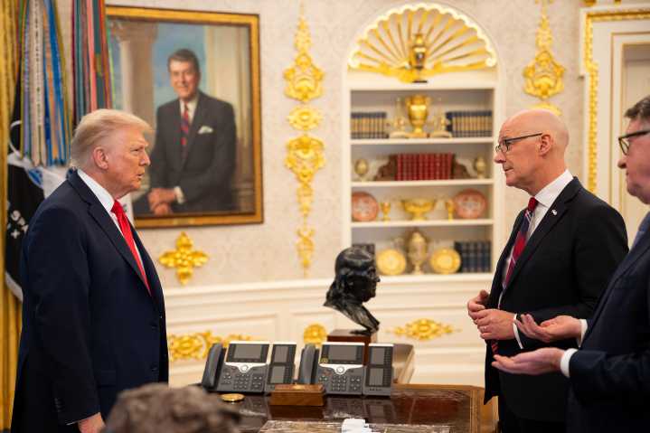 First Minister visits the US President at The White House