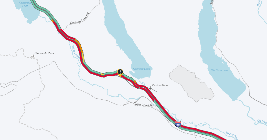 I-90 eastbound near Easton back open after crash