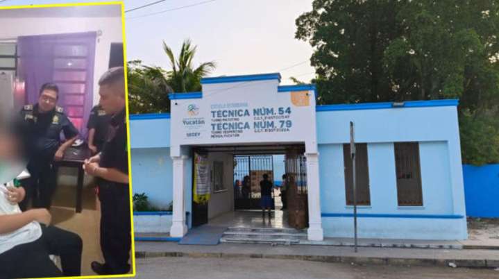 Por ganarles en la fila, 10 compañeritos dan brutal golpiza a un menor de secundaria en Mérida