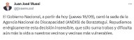 Mussi repudió el cierre de ANDIS Berazategui