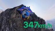 Peter Salzmann alcanza 347 km/h en wingsuit y supera al dron más rápido del planeta