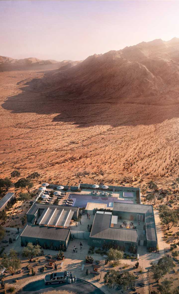 Joshua Tree is otherworldly. At this new hotel, you’ll feel like you’re sleeping on Mars
