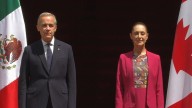 Sheinbaum recibe en Palacio Nacional al ministro canadiense Mark Carney