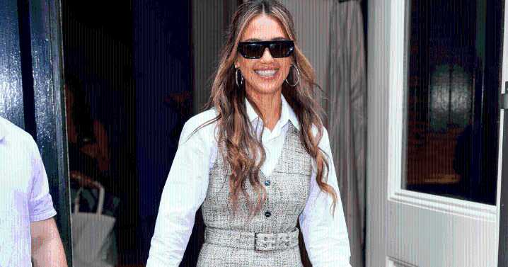 Jessica Alba Restores Schoolgirl-Core in Style in NYC Photos