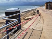 Cambrils cierra esta playa de forma preventiva por el mal tiempo