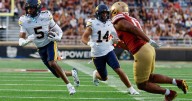 Jaron-Keawe Sagapolutele throws late TD and Luke Ferrelli picked off a pass, lifting Cal past BC