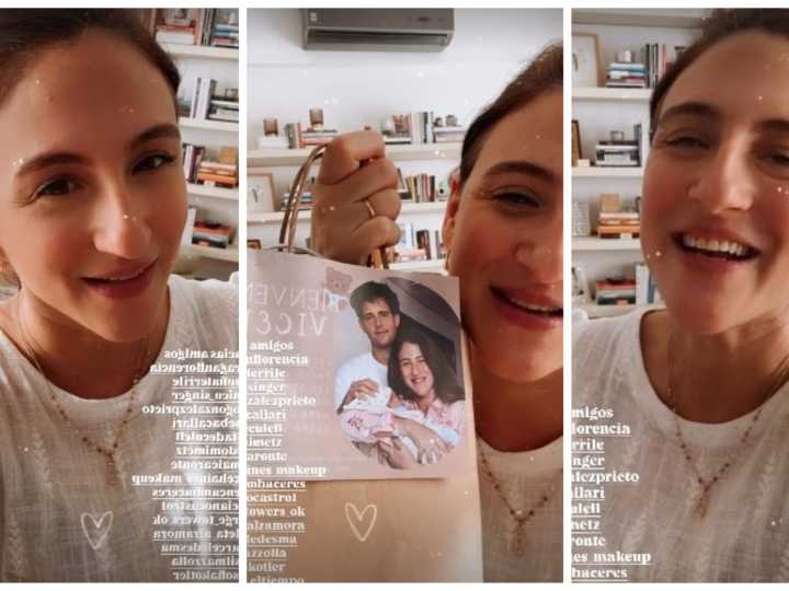 Caro Amoroso compartió los regalos que le hicieron llegar sus compañeros de TN por el nacimiento de su hijo, Vicente