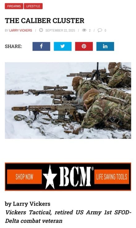 “The Caliber Cluster” by LAV | Soldier Systems Daily Soldier Systems Daily