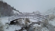 Los paisajes sanluiseños se cubrieron de blanco este fin de semana