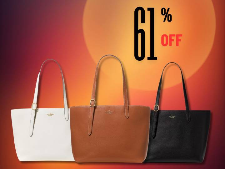 This brand new $479 Kate Spade Outlet tote is marked down to $189 for the weekend, and it’s perfect for fall
