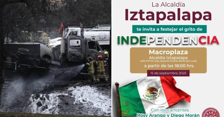 Festejos patrios en Iztapalapa serán modestos, por respeto a fallecidos tras explosión de pipa
